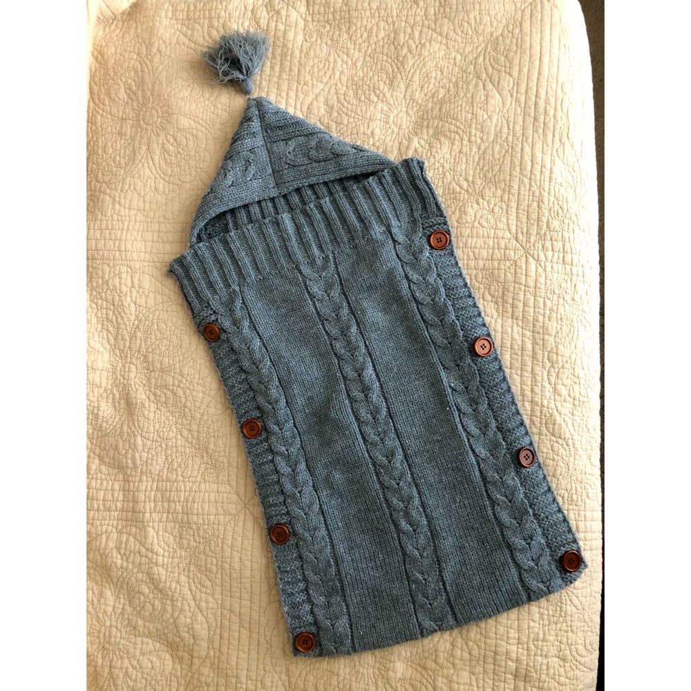 Gray Knit Baby Sleep Sack
